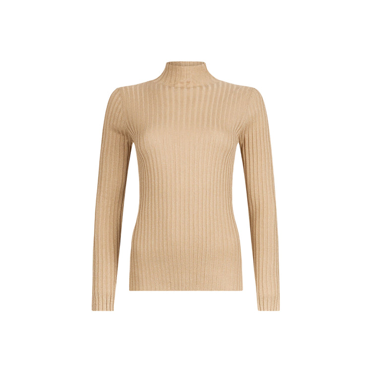 Dolcevita Donna in lurex a coste Oro