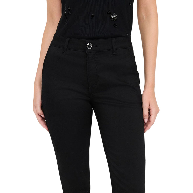Pantaloni Chino da Donna Slim fit Nero dettaglio