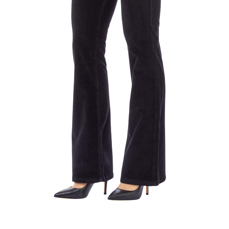 Jeans Donna in denim nero con dettaglio metallo dettaglio