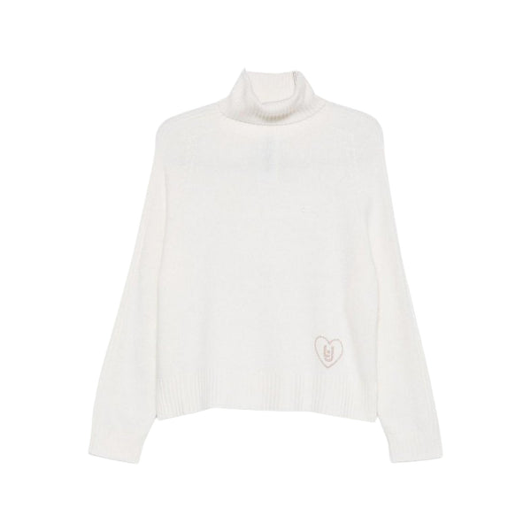Dolcevita Donna in lana e cashmere dal fit morbido Bianco