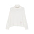 Dolcevita Donna in lana e cashmere dal fit morbido Bianco