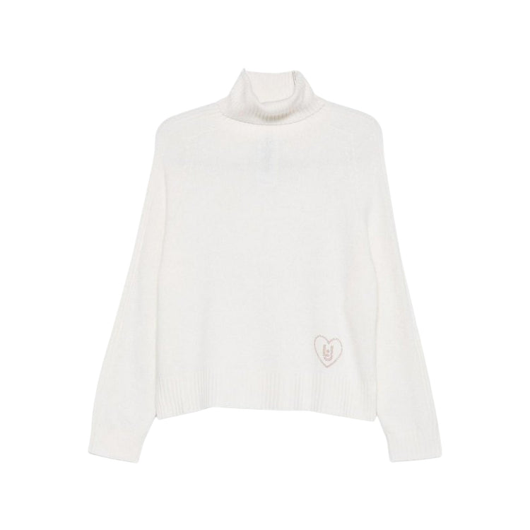 Dolcevita Donna in lana e cashmere dal fit morbido Bianco