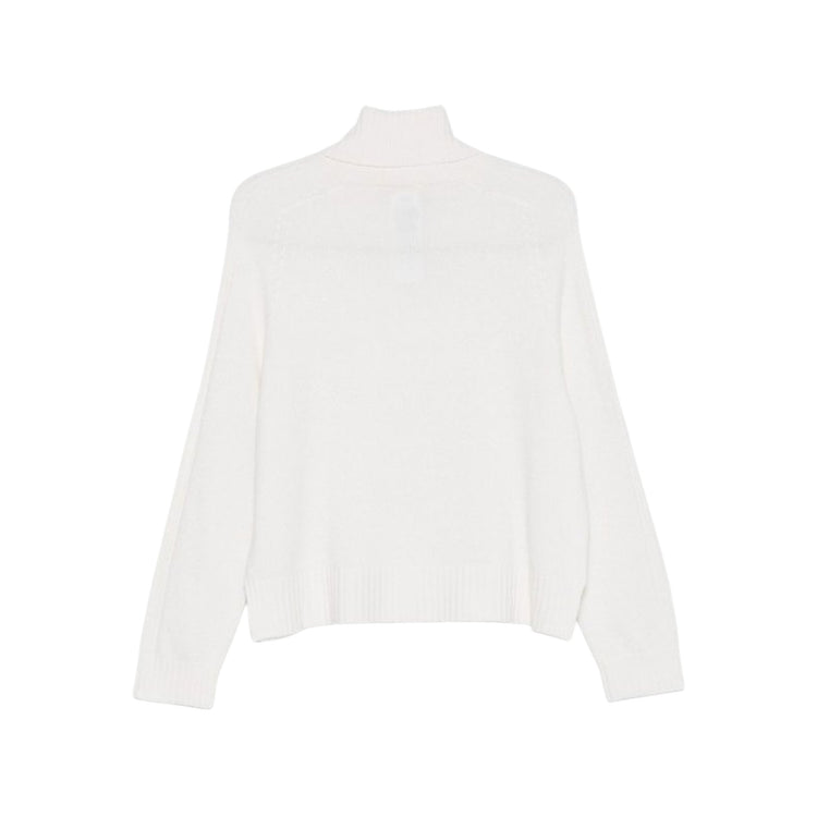 Dolcevita Donna in lana e cashmere dal fit morbido Bianco retro