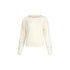 Maglione Donna traforato con gioiello al collo Bianco