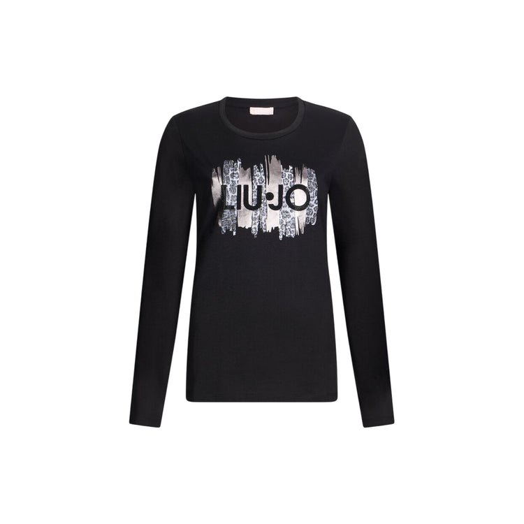 T-shirt Donna a maniche lunghe Nero
