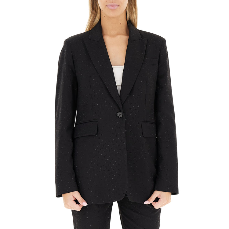 Blazer monopetto Strass