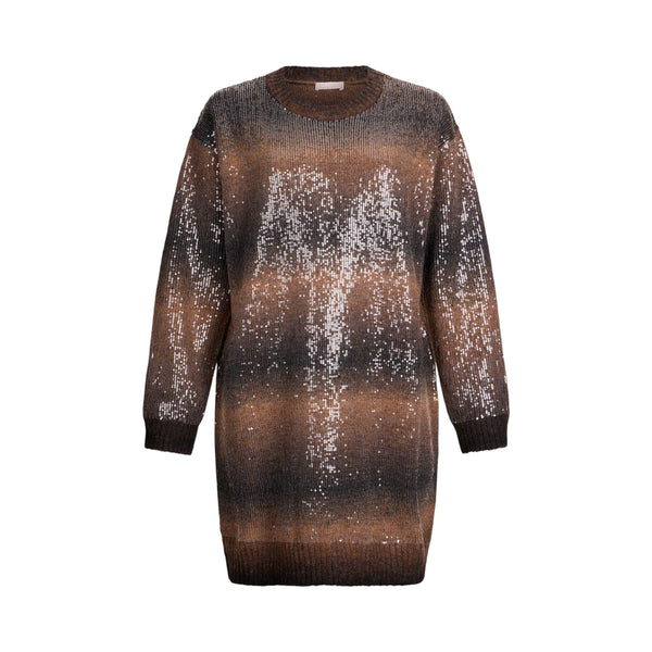 Abito corto Donna sfumato con paillettes