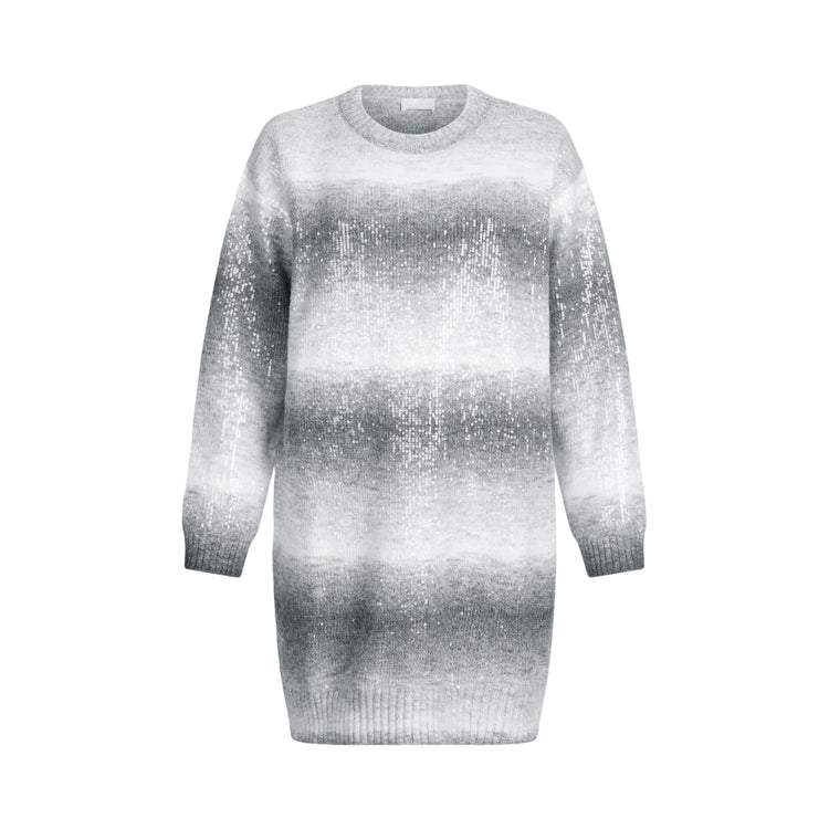 Abito corto Donna in maglia con paillettes