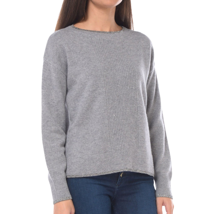 Lato destro Maglia a maniche lunghe grigia da Donna Liu Jo