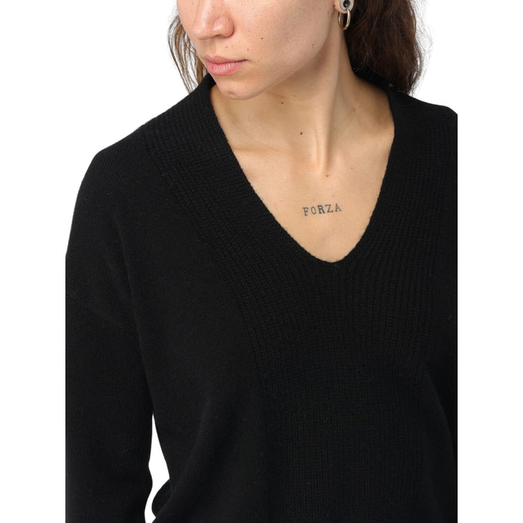immagine dettaglio Maglia nera da Donna LIU JO scollo a V