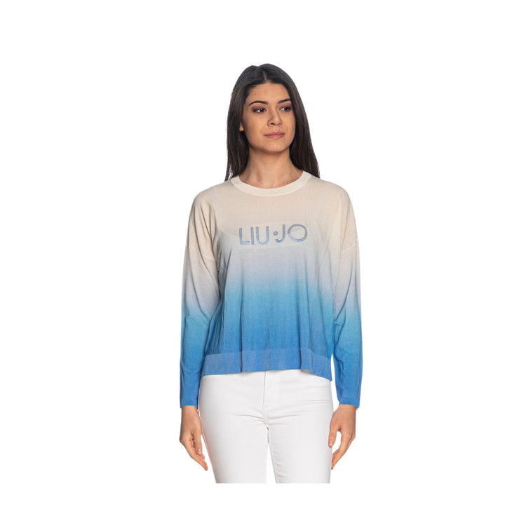 Women's sweater with degradé nuances