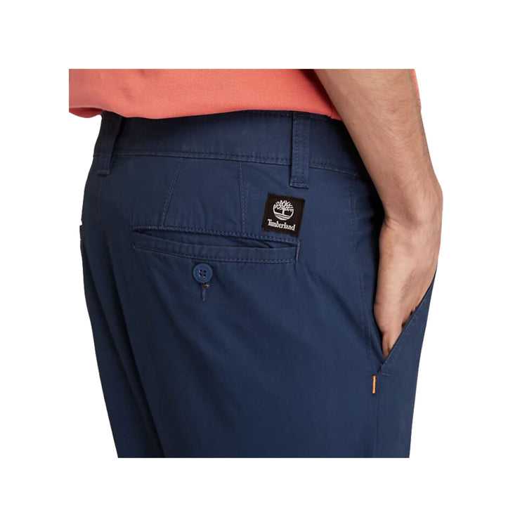 Pantalone da Uomo in popeline, modello chino, dal fit slim