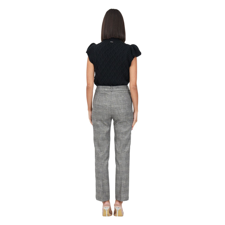 Pantalone Donna cropped in tinta unita