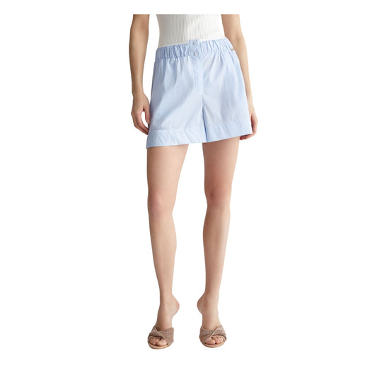 Pantalone Donna a righe con bottoni in vita