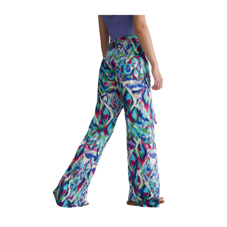 Pantalone Donna in raso stampato