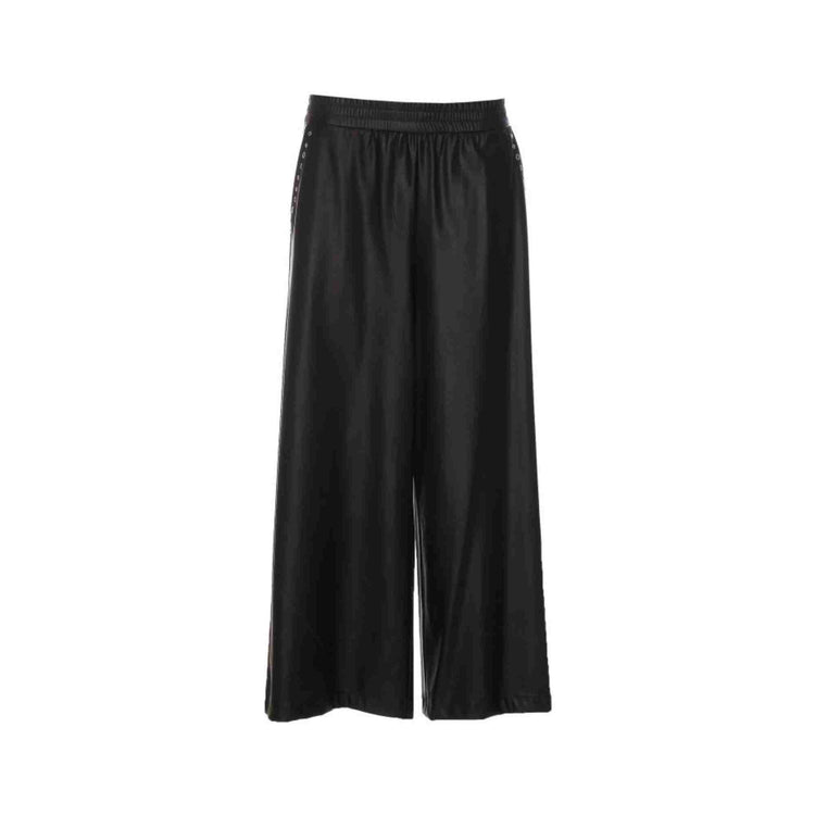 Pantalon femme en éco-cuir