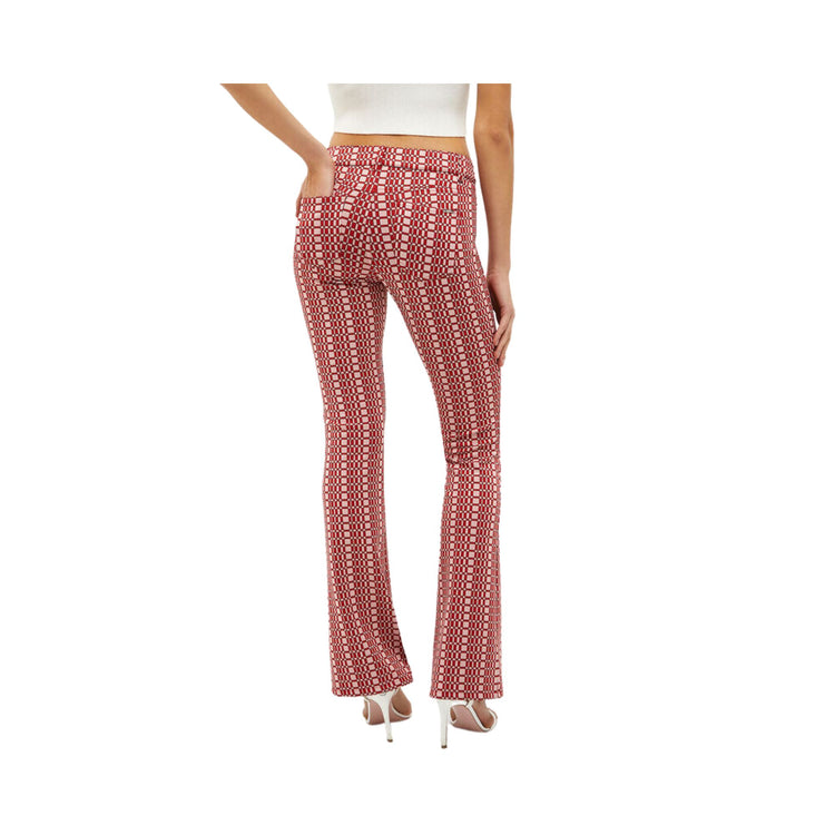 Women's trousers with optical motif