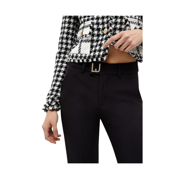 Pantalone Donna con cintura con logo