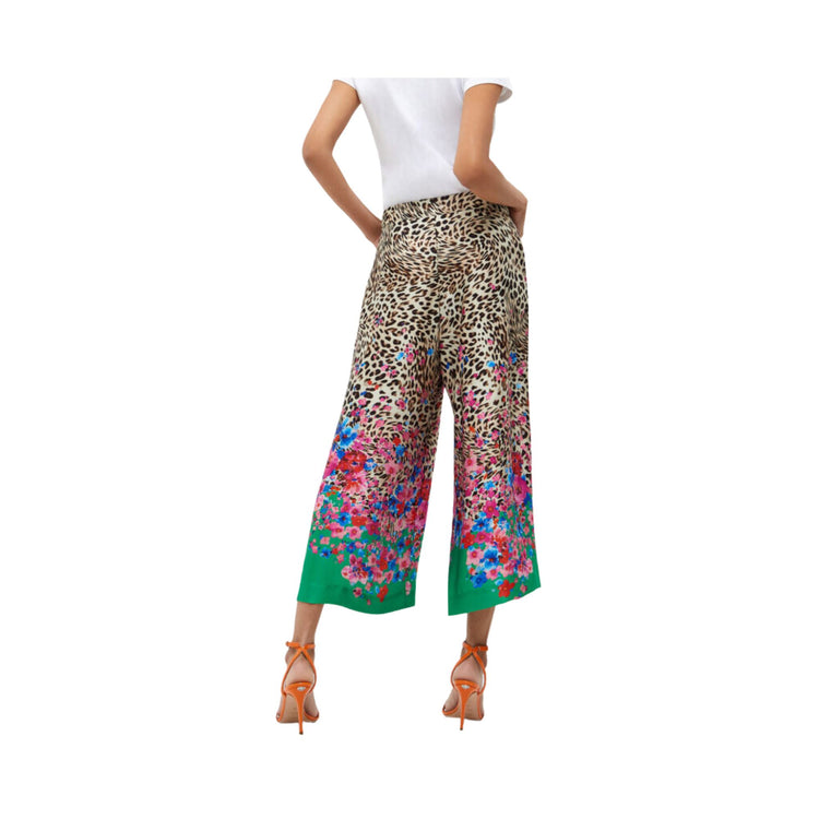 Pantalone Donna in raso a vita alta