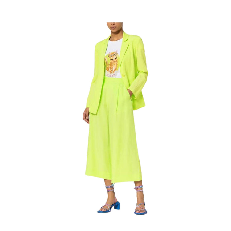 Pantalone Donna a vita alta e gamba larga