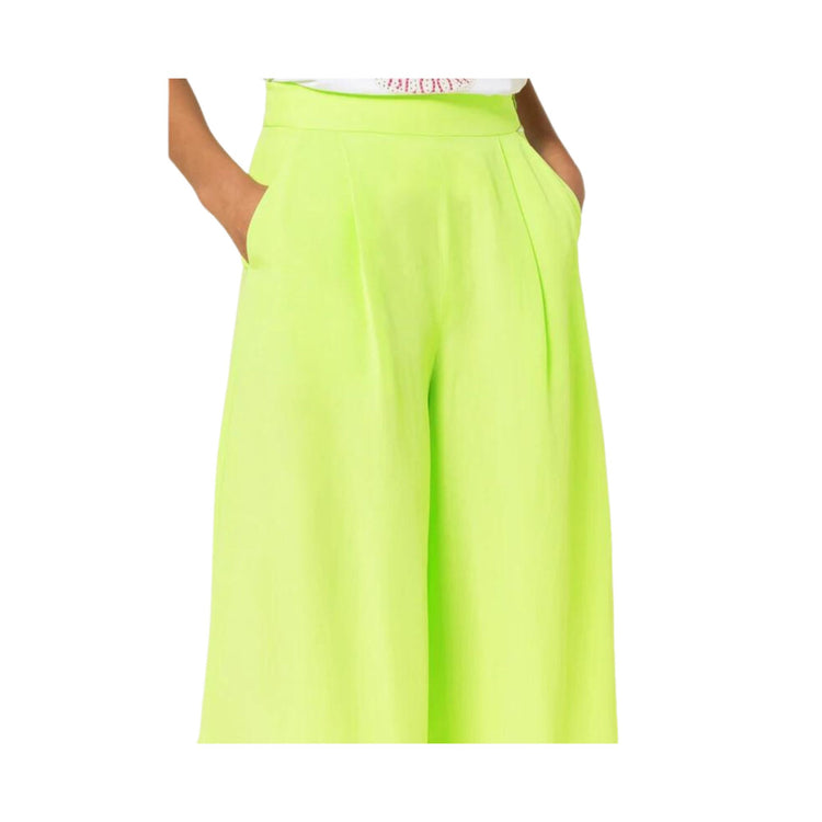 Pantalone Donna a vita alta e gamba larga