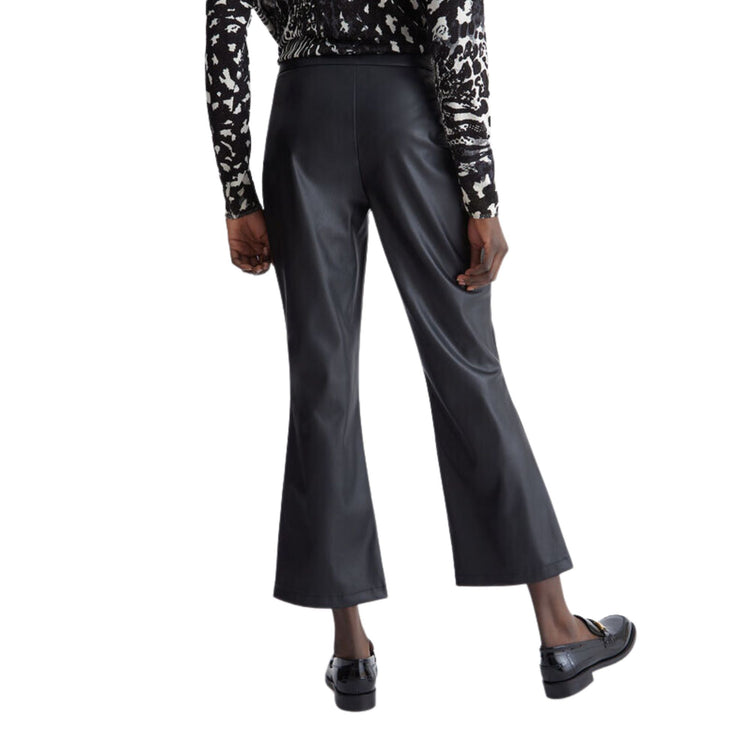 Pantalone Donna cropped in tessuto spalmato