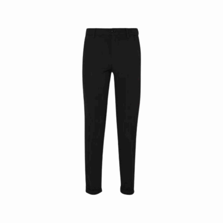 Pantaloni In Twill Stretch Donna - Nero