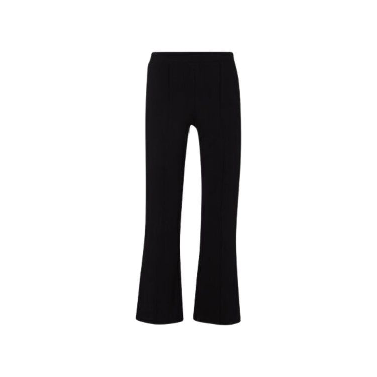 Pantalone Donna trombetta cropped in cotone vita alta