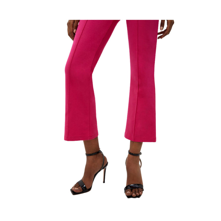 Pantalone Donna trombetta cropped in cotone vita alta