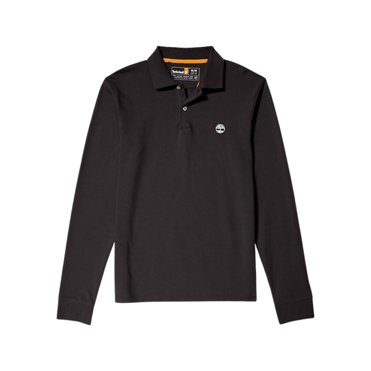 Men's polo shirt in solid color piqué
