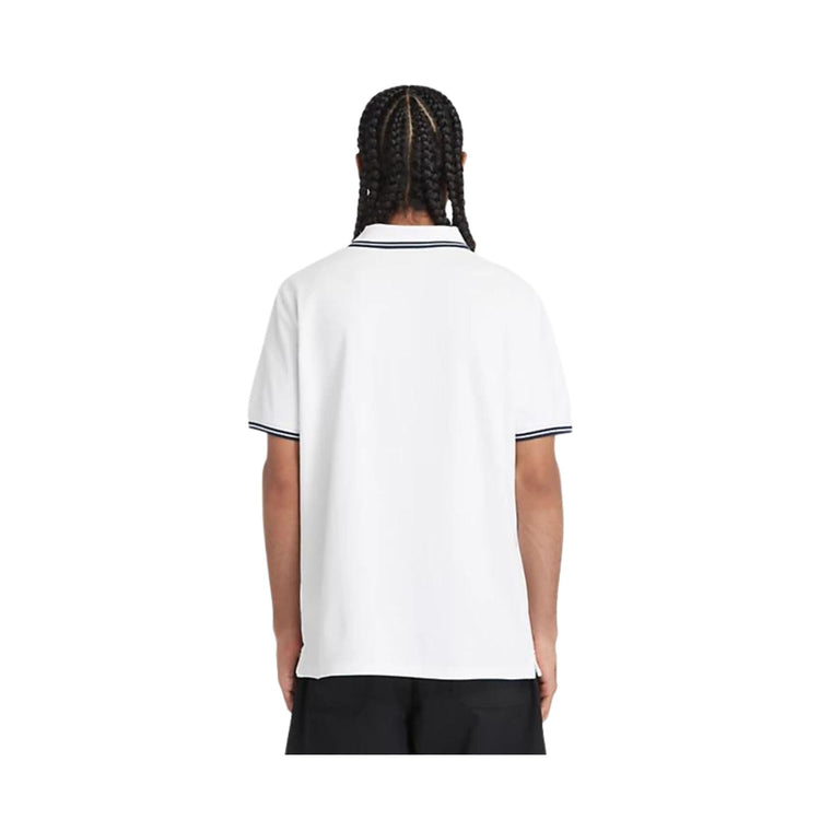 Polo Uomo modello Millers River Bianca con righe modello retro