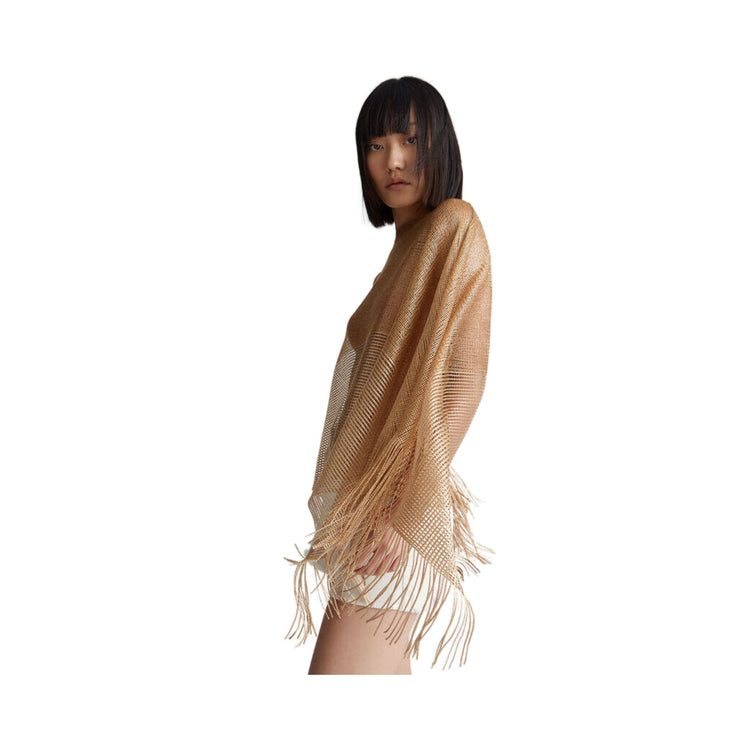 Poncho en maille pour femme