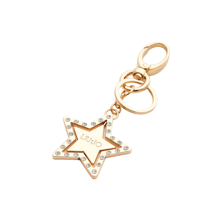 Porte-clés femme en métal avec étoile