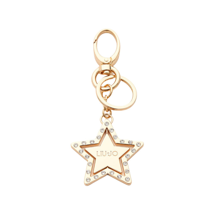 Porte-clés femme en métal avec étoile