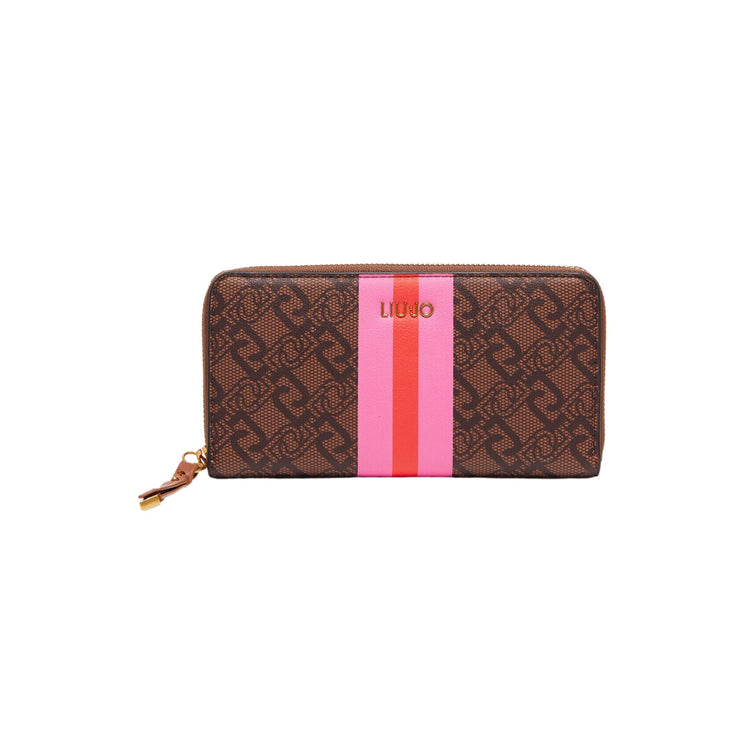 Women's wallet with logo motif