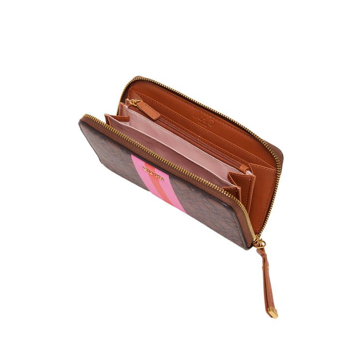 Women's wallet with logo motif