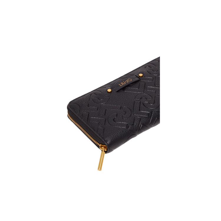 Women's wallet with logo print