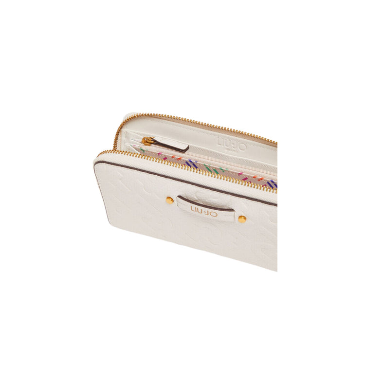 Women's wallet with logo print