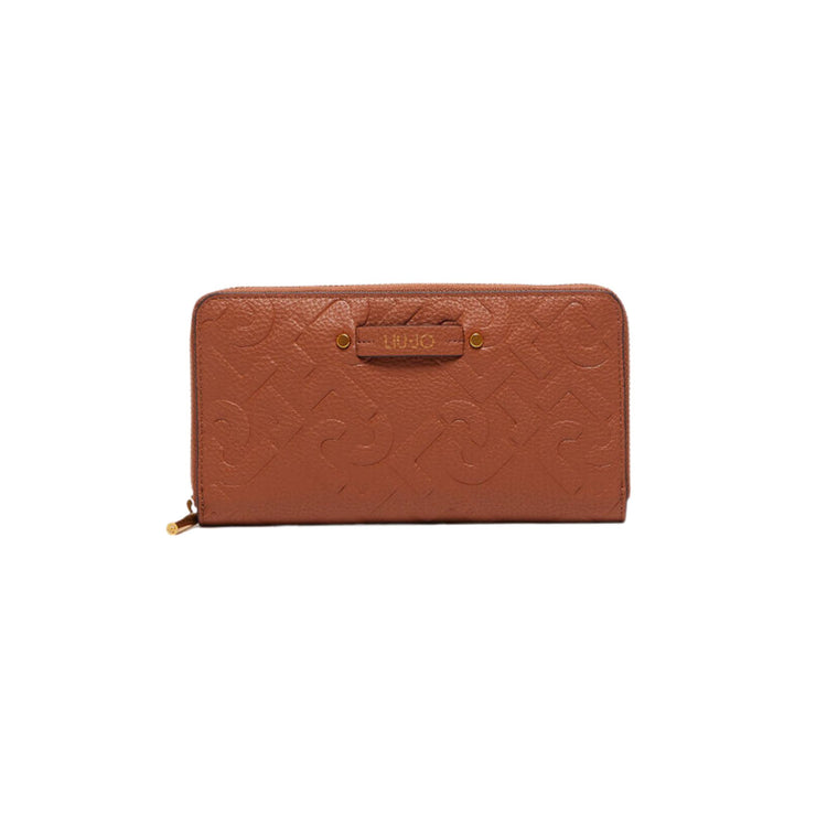 Women's wallet with logo print