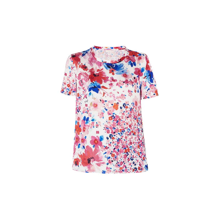 Women's T-shirt with floral print pattern