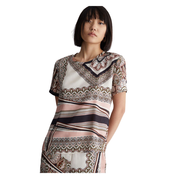 Women's T-shirt with floral print pattern