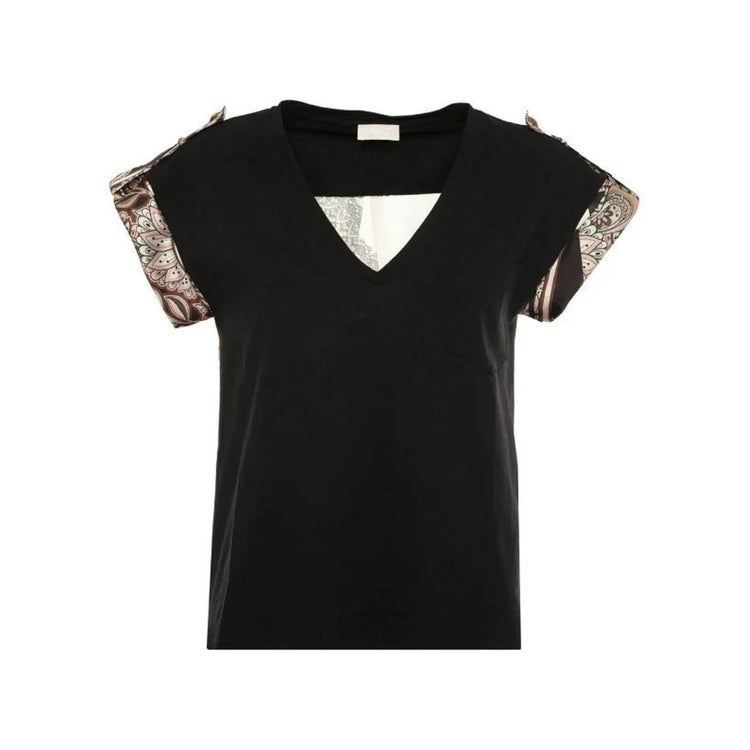 T-shirt femme en coton à dos foulard