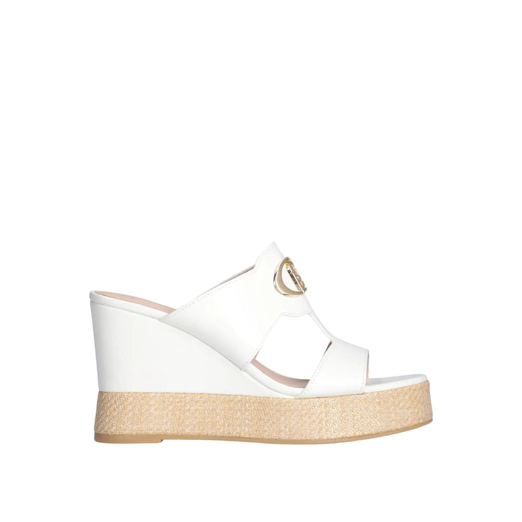 Sandali Donna Karen con logo Bianco