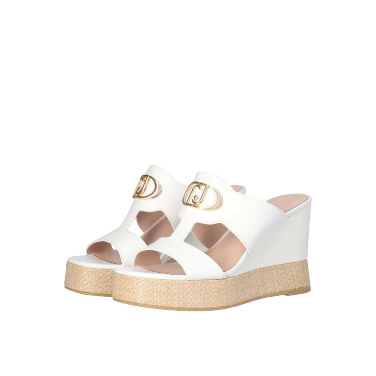 Sandali Donna Karen con logo Bianco