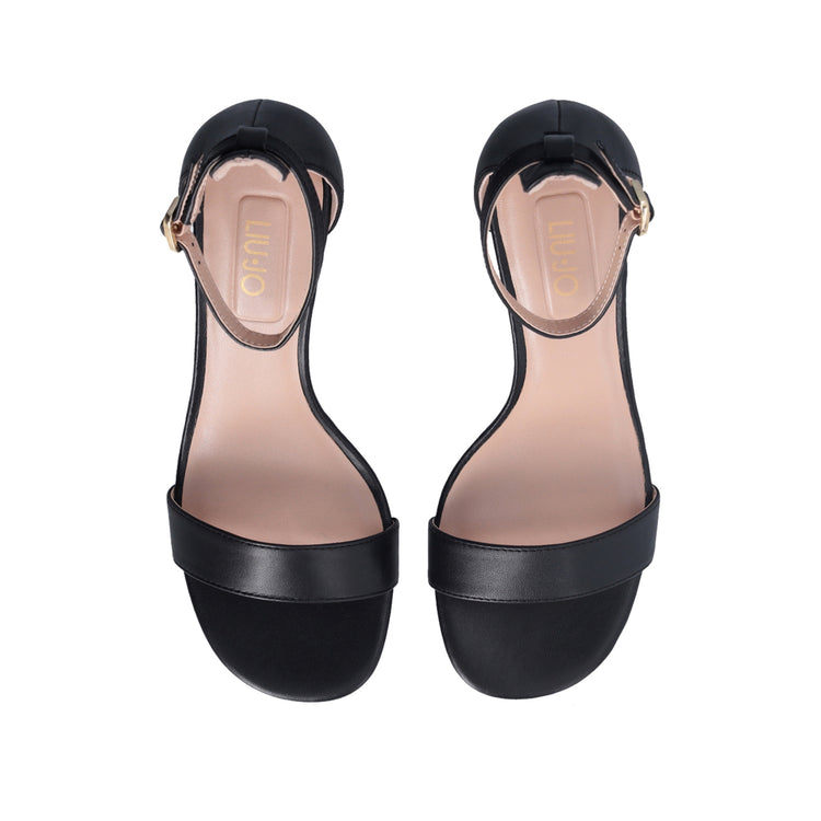 Sandali Donna con tacco logato Nero