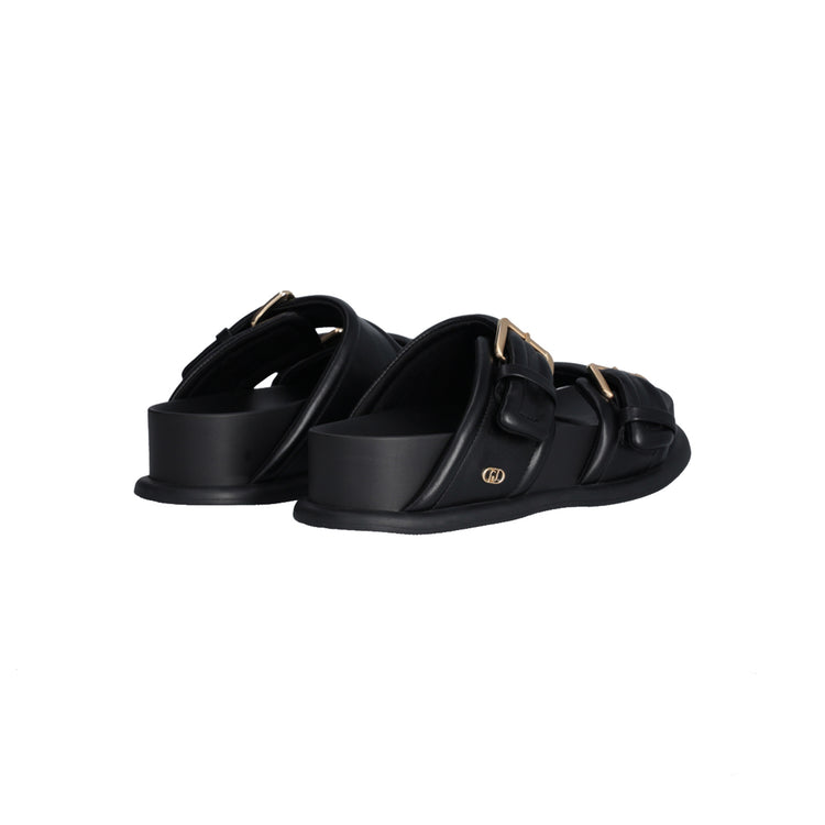 Sandali Donna con fascette bold Nero