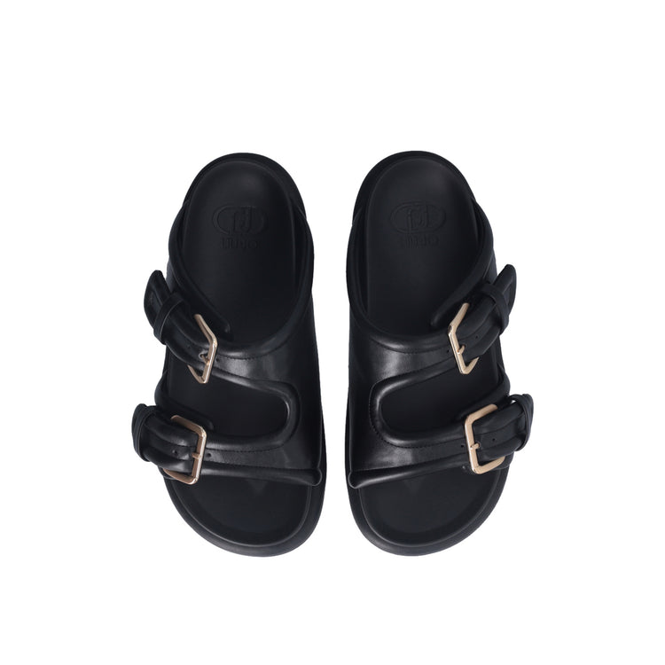 Sandali Donna con fascette bold Nero