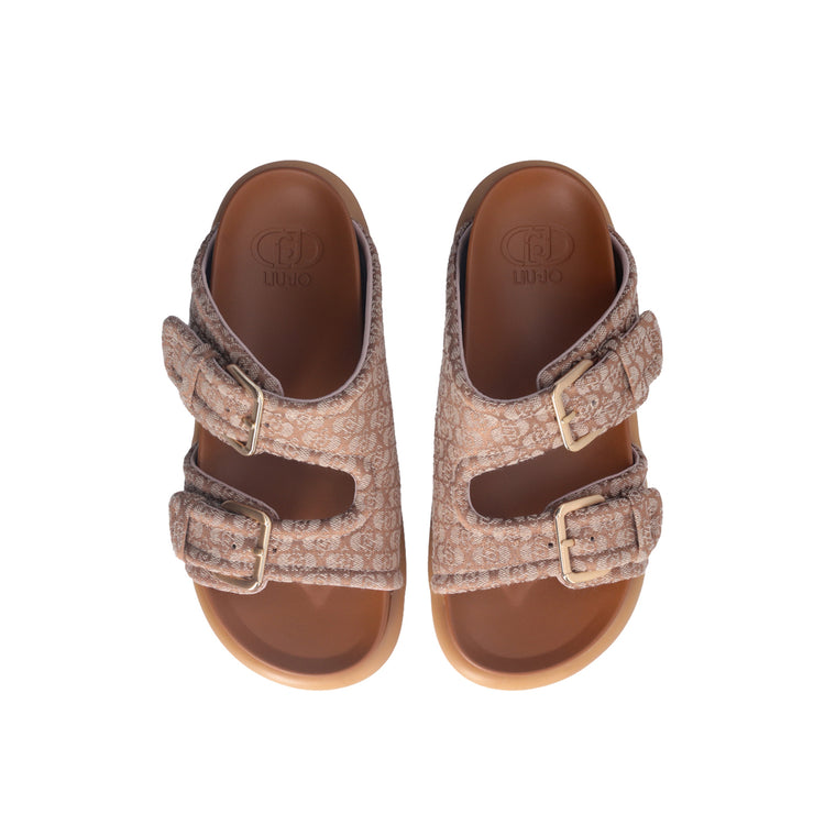 Sandali Donna con fascette bold Beige