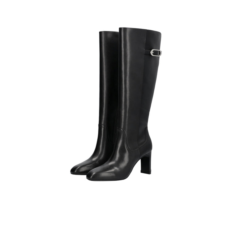 Stivali alti Donna con tacco largo Nero