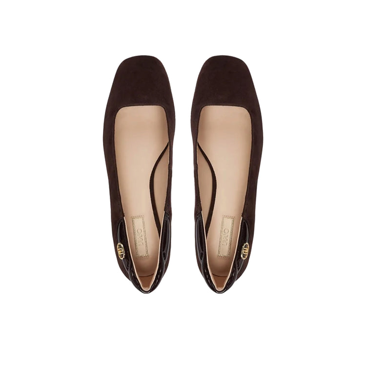 Ballerine Donna in camoscio marrone